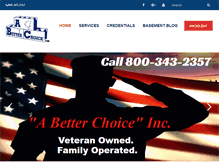 Tablet Screenshot of abetterchoiceinc.com